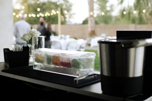 A bar setup provided bt Thee House of Drinks.
