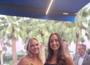 Guests with cocktails at a wedding reception in Phoenix