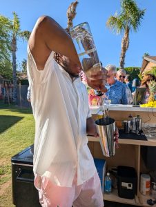 The mobile bartenders at Thee House of Drinks bring expertise in advising clients on how much alcohol is needed at their events to prevent overspending.